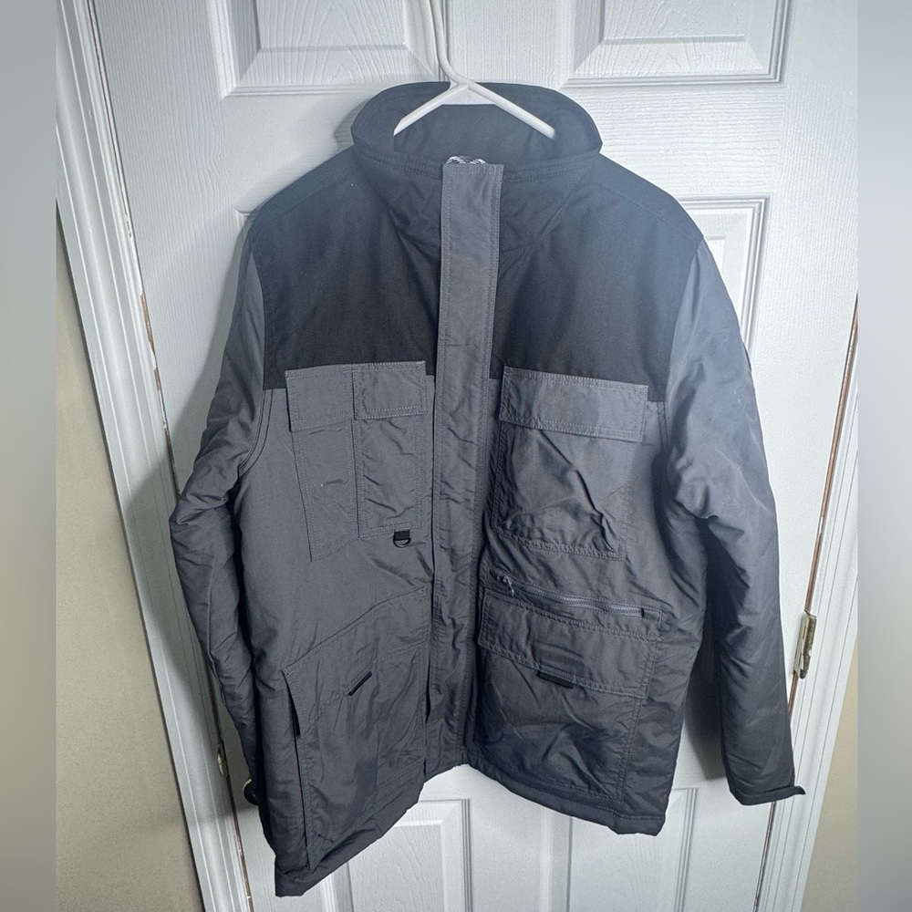 Alpine Design Men's Black and Gray Military Jacket